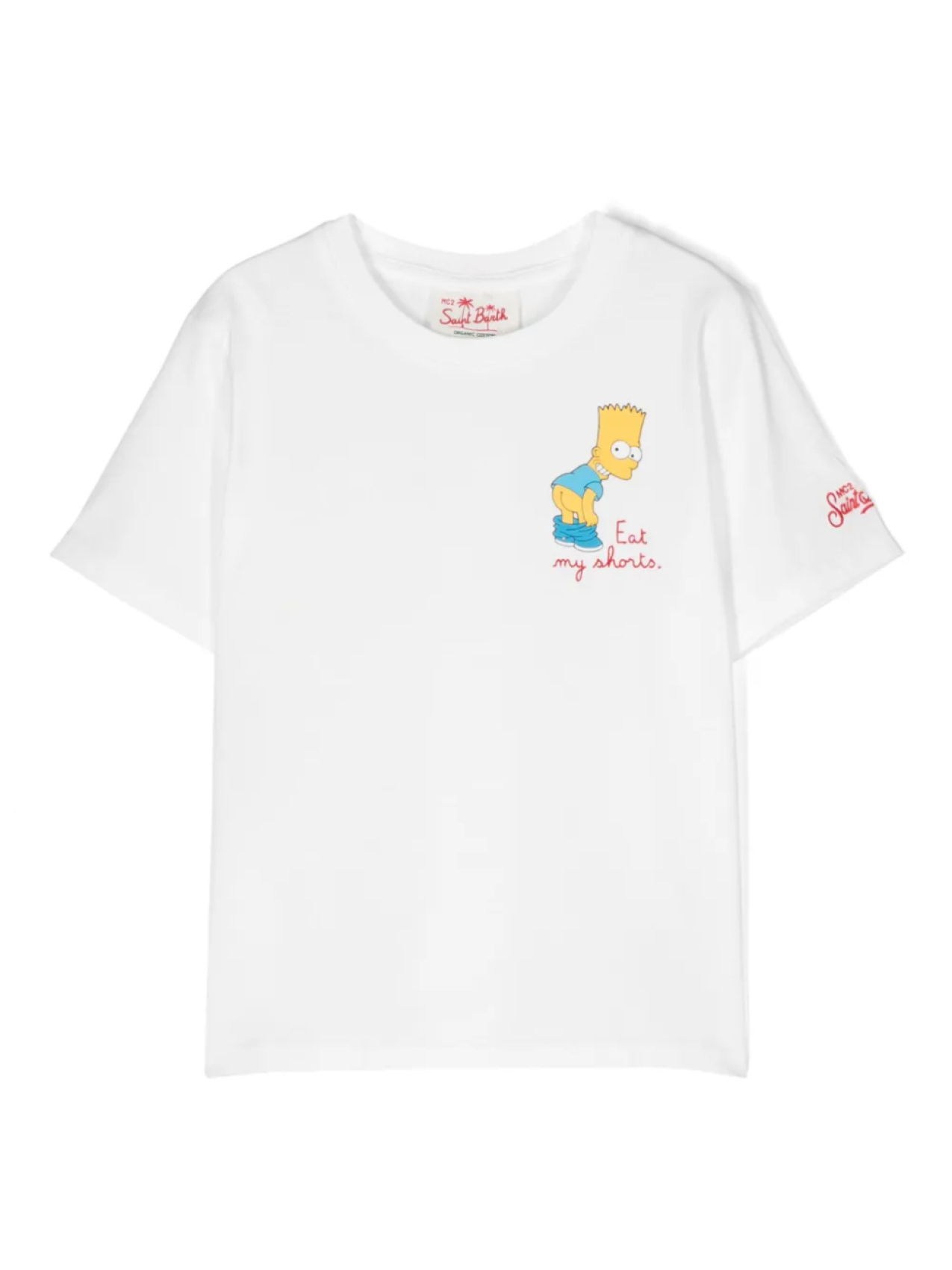 

Футболка с принтом MC2 Saint Barth Kids, белый