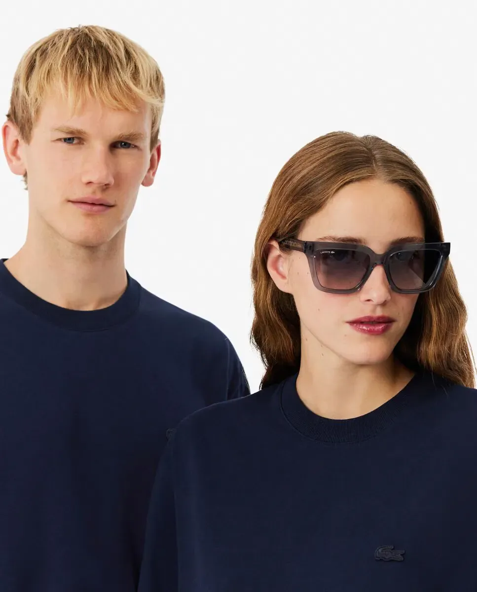Унисекс футболка с коротким рукавом Lacoste, темно-синий — фото 3