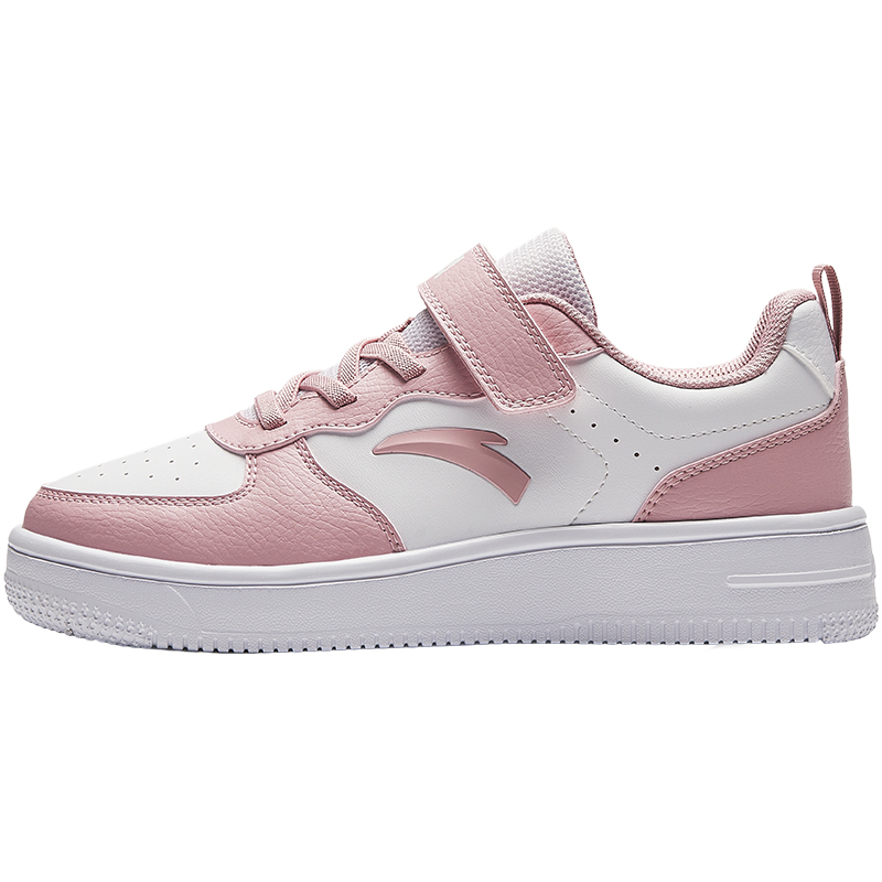 

Амортизация, износостойкие низкие детские скейтбординговые кроссовки Pink White Antakids, розовый