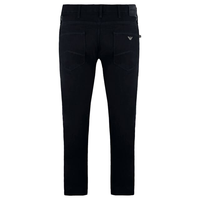 Мужские черные джинсы узкого кроя J06 Emporio Armani, черный — фото 2