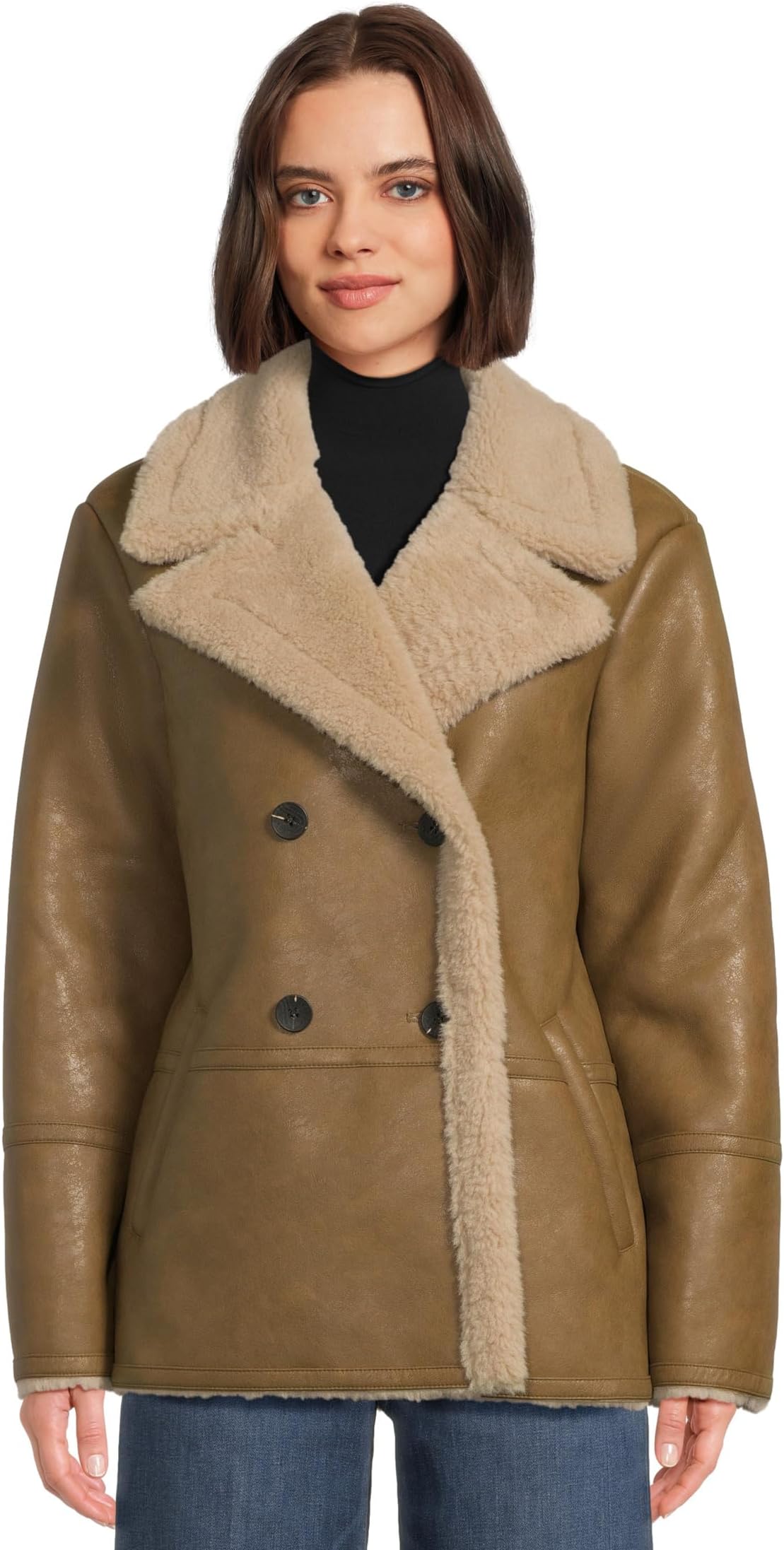 

Женское пальто из искусственной овчины Avec Les Filles, Artichoke