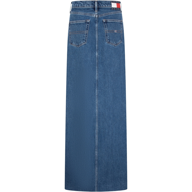 Tommy Hilfiger Джинсовая длинная юбка Women's Dark Denim Blue — фото 4