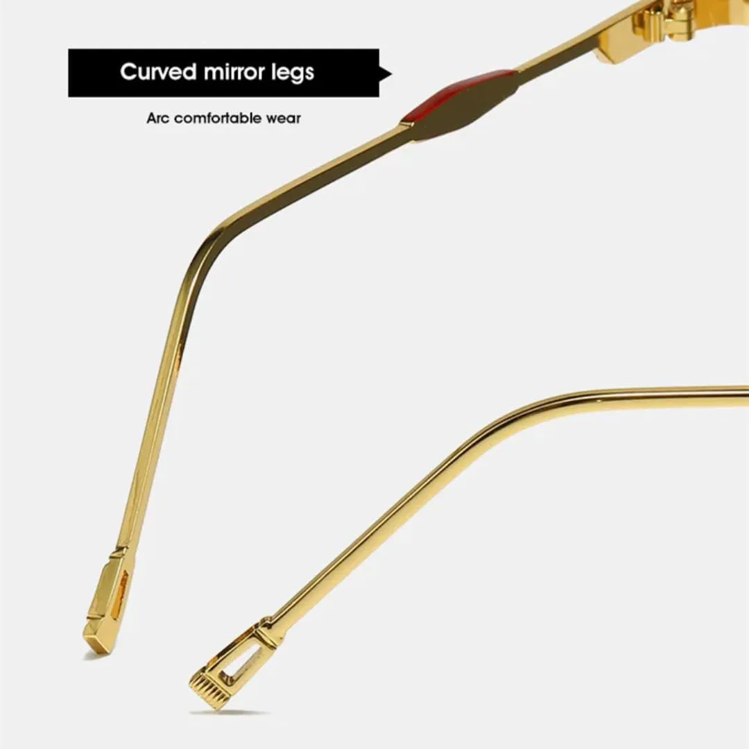 

Ретро качественные металлические квадратные женские солнцезащитные очки класса люкс с защитой от УФ-излучения UV400, модные градиентные мужские очки TVTBBVV, Gold Tea