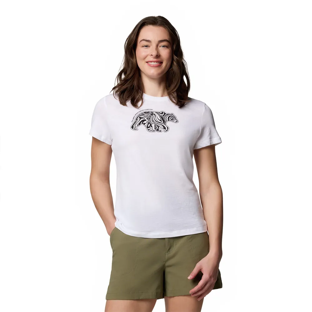 

Футболка с коротким рукавом Columbia Ruby Springs Graphic Fitted, белый