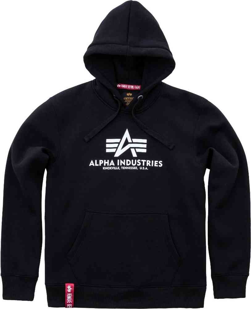 

Базовая толстовка с капюшоном Alpha Industries, серый