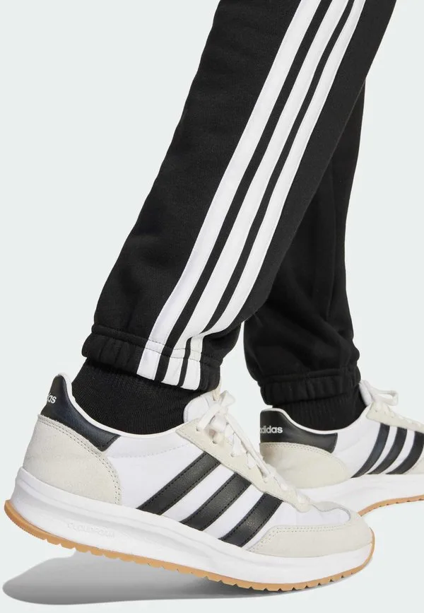 Основные брюки, спортивные штаны для подростков Adidas Performance, Black White — фото 3