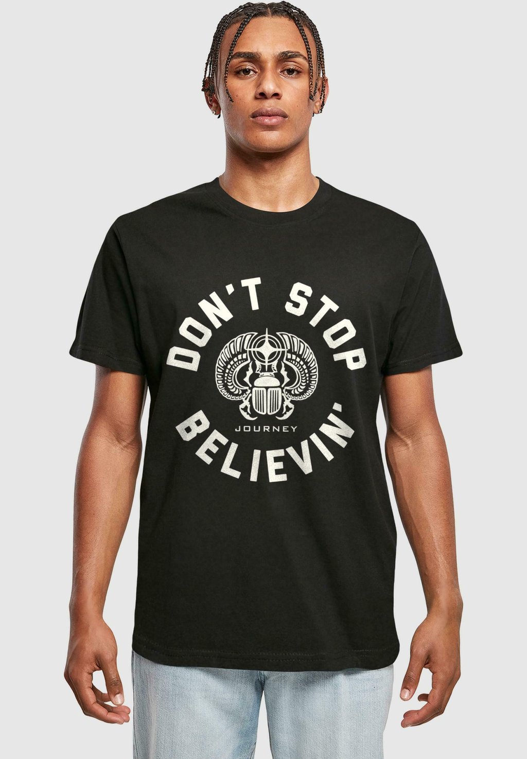 

Футболка с принтом JOURNEY ROCK BAND - DON T STOP BELIEVIN Merchcode, черный
