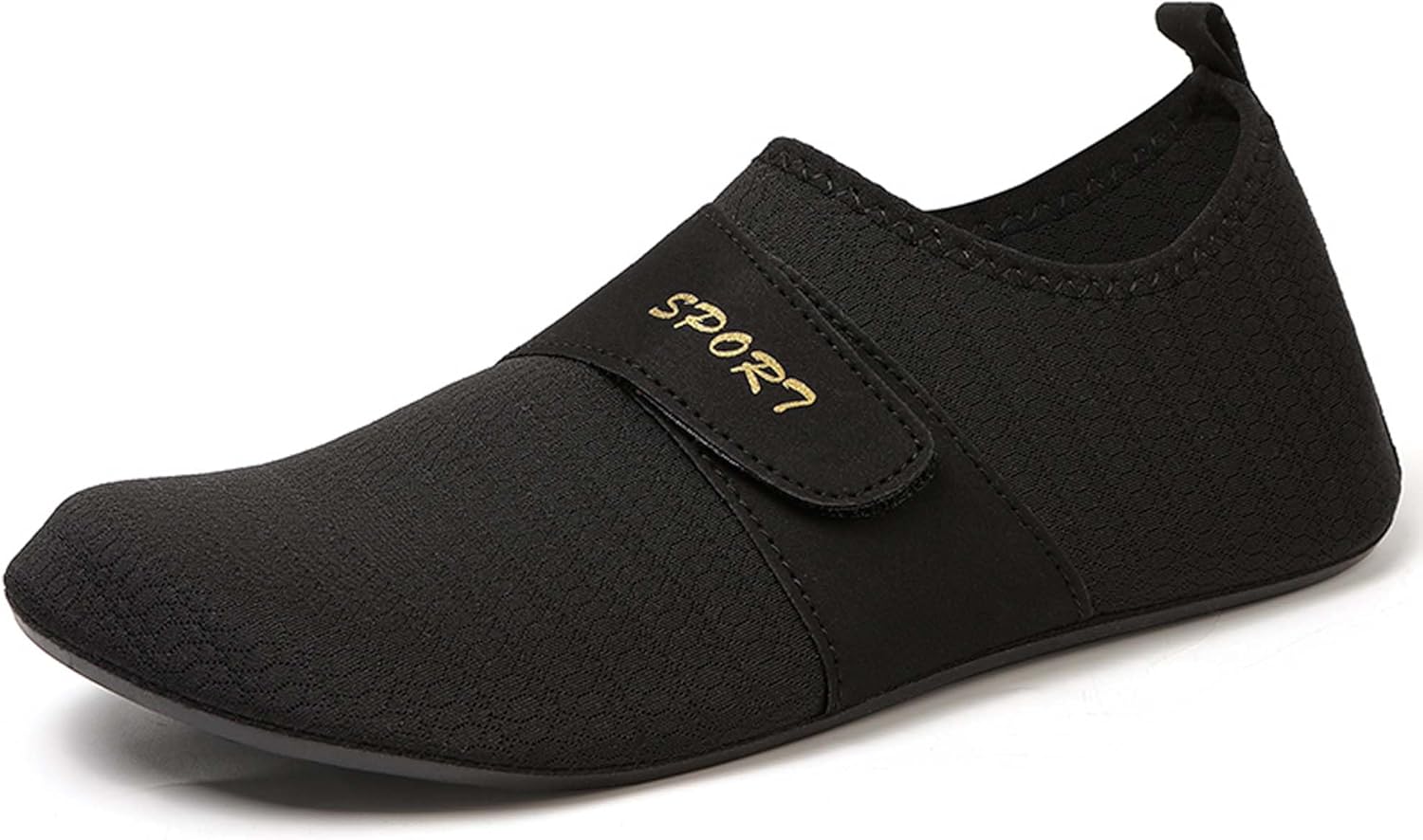 

Мужские и женские водные туфли, легкие, нескользящие, для дома, для спорта, йоги, летние, для отдыха на открытом воздухе, быстросохнущие, для пляжа, плавания, серфинга, дышащие Generic, черный