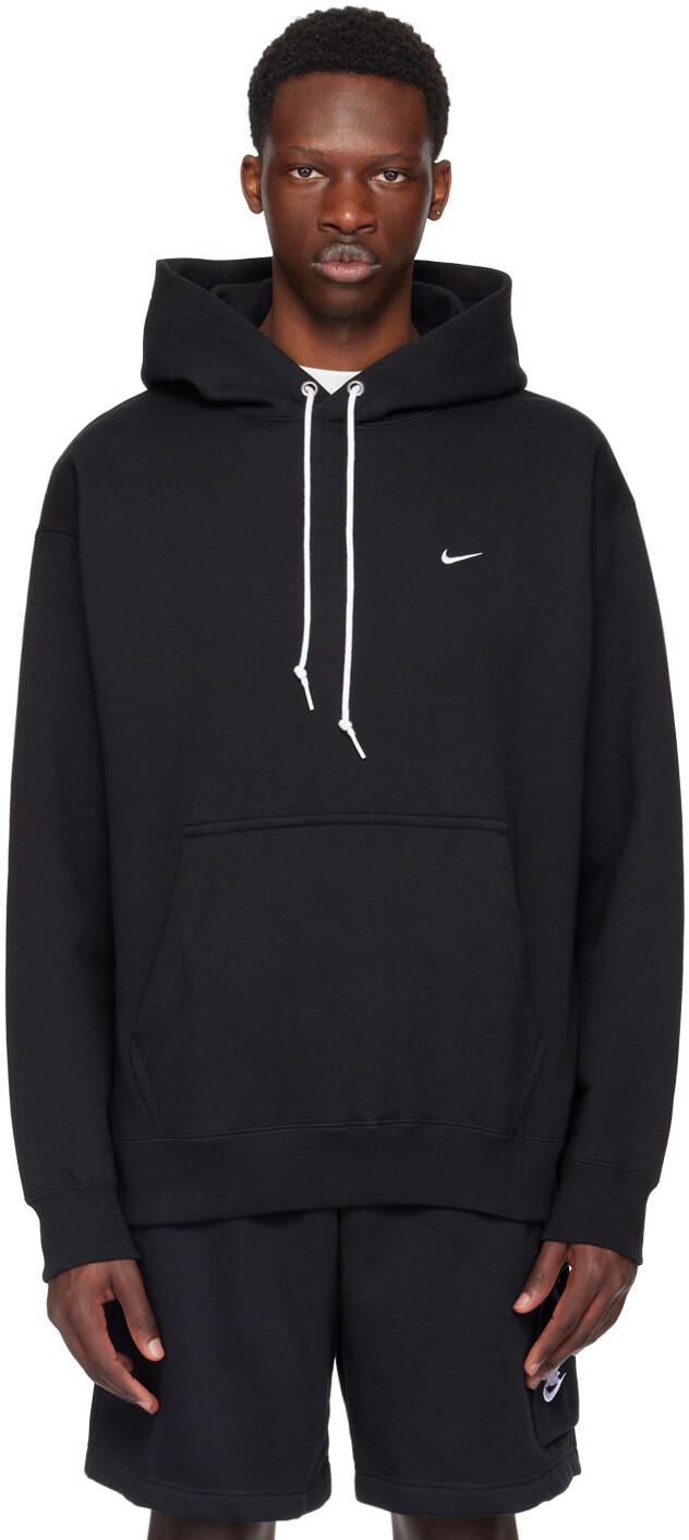 

Черная толстовка с капюшоном Solo Swoosh Nike