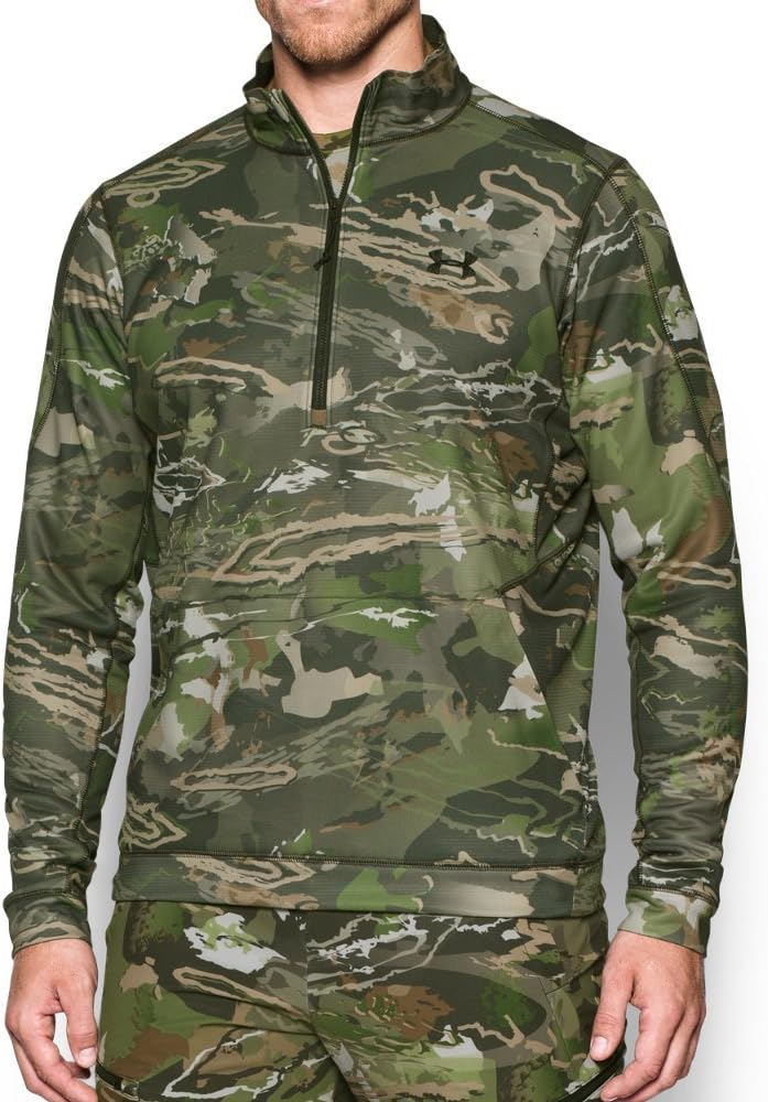 

Under Armour мужская флисовая толстовка Threadborne Scent Control с молнией на ¼, Ridge Reaper Forest/ Black