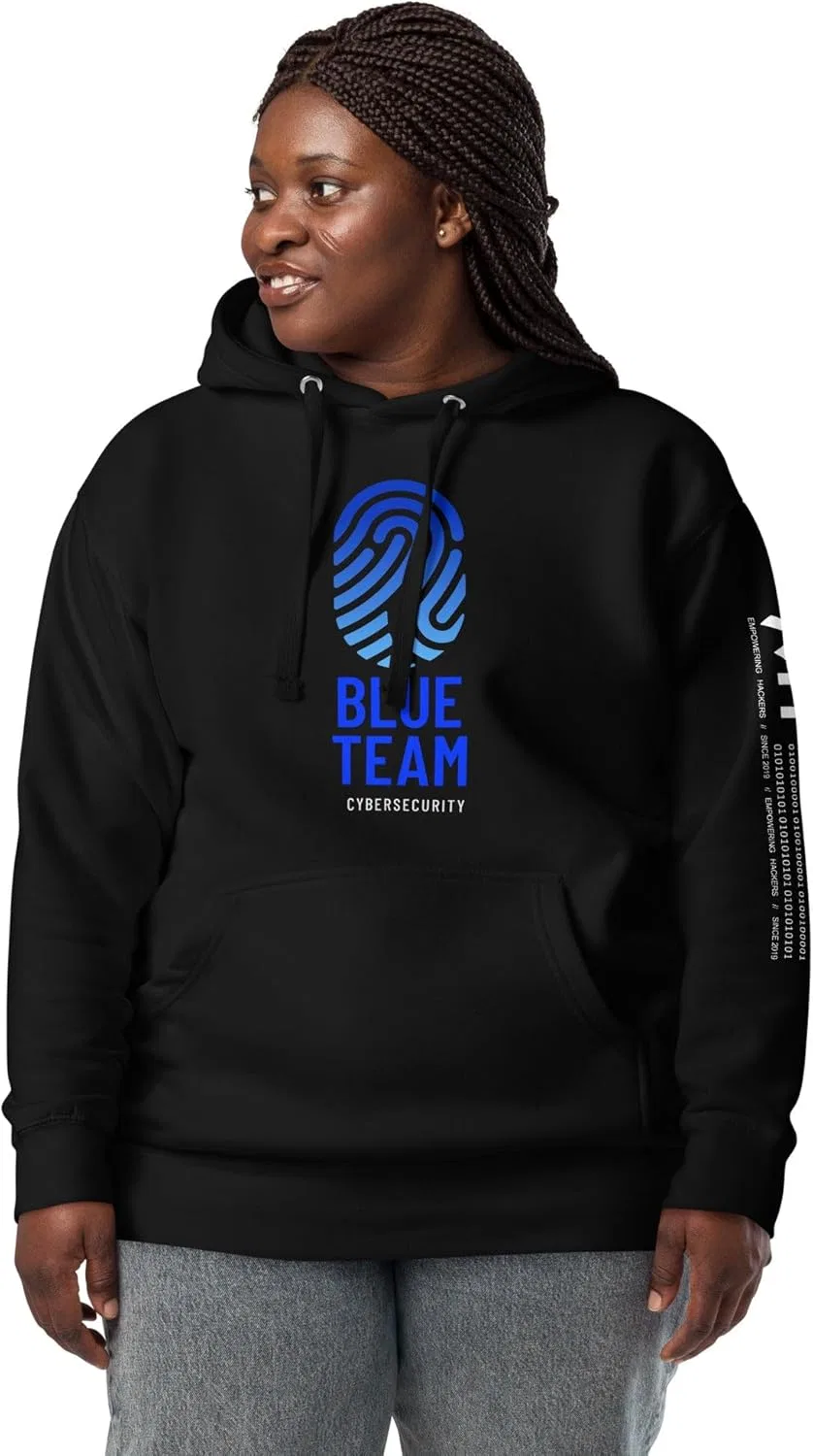 Худи Cyber Security Blue Team v2, Unisex, Black — фото 2