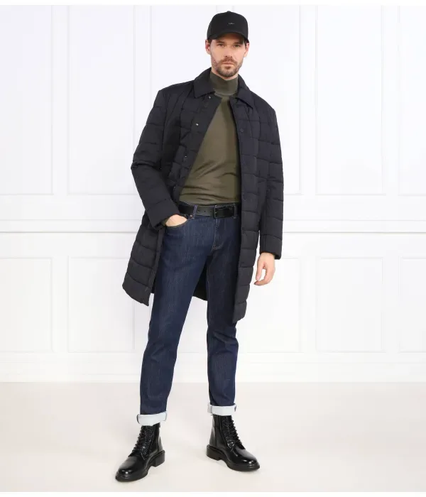 Шерстяной свитер Lodiego regular fit Boss, зеленый — фото 2