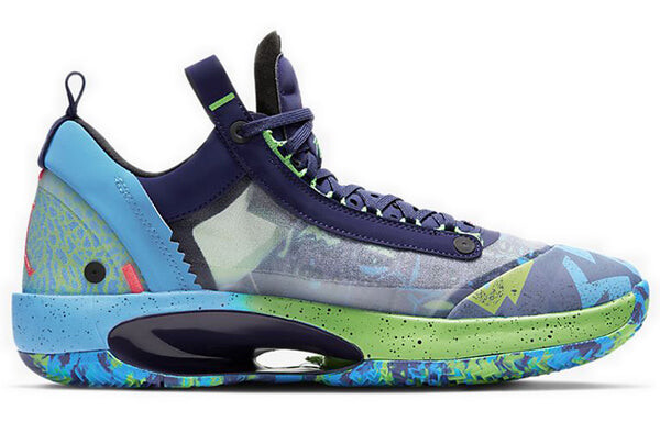 Кроссовки 34 низкие Air Jordan, фиолетовый — фото 2