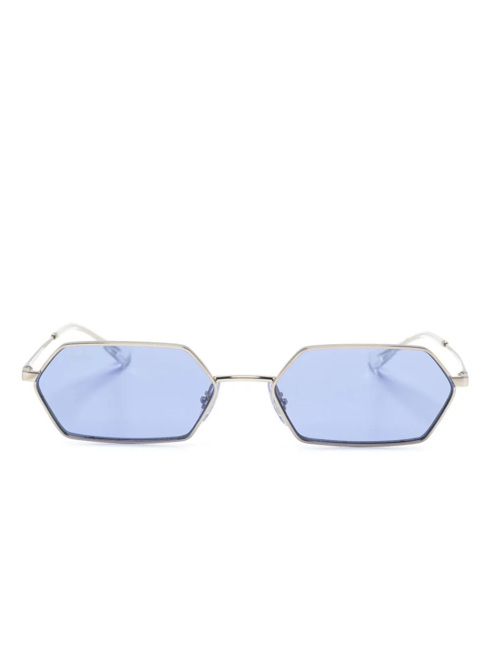 

Солнцезащитные очки Yevi в геометричной оправе Ray-Ban, серебяный