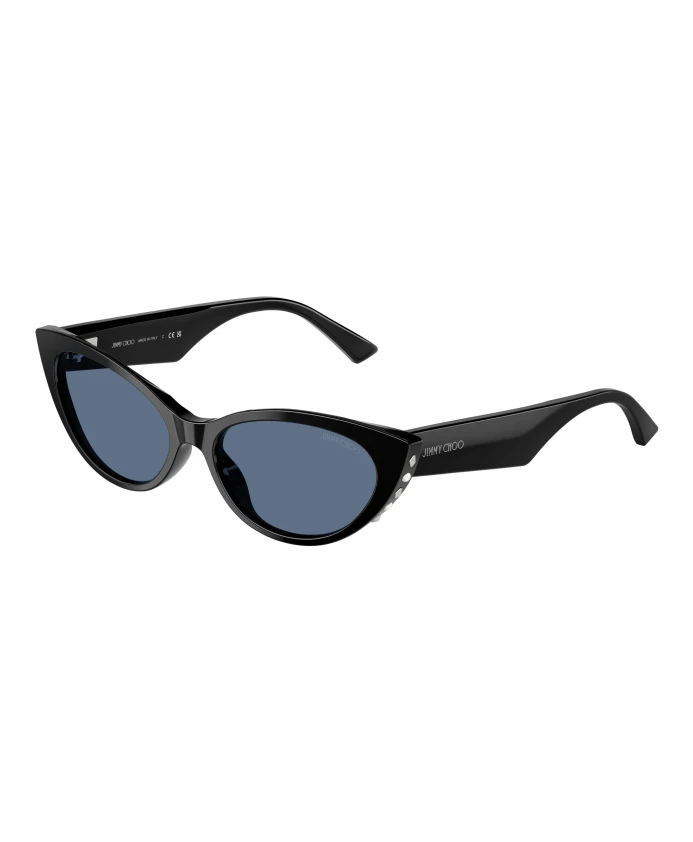 

Стильные солнцезащитные очки черного цвета Jimmy Choo, черный