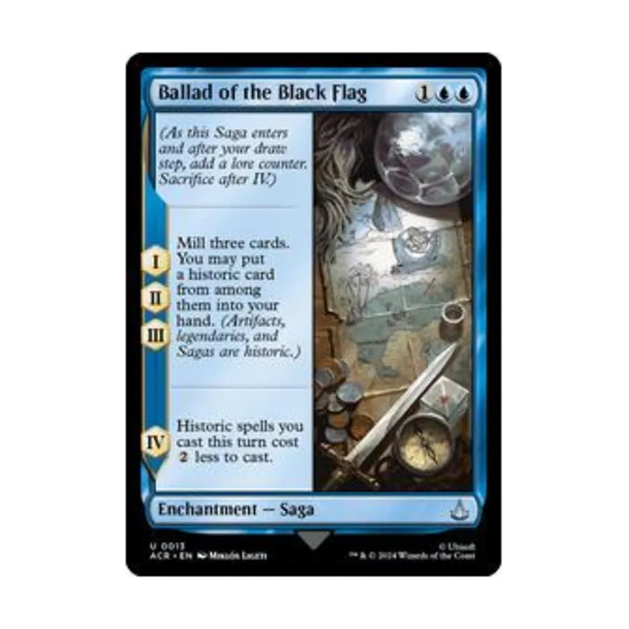 

CCG Баллада о черном флаге (U), MTG - Universes Beyond: Assassin's Creed