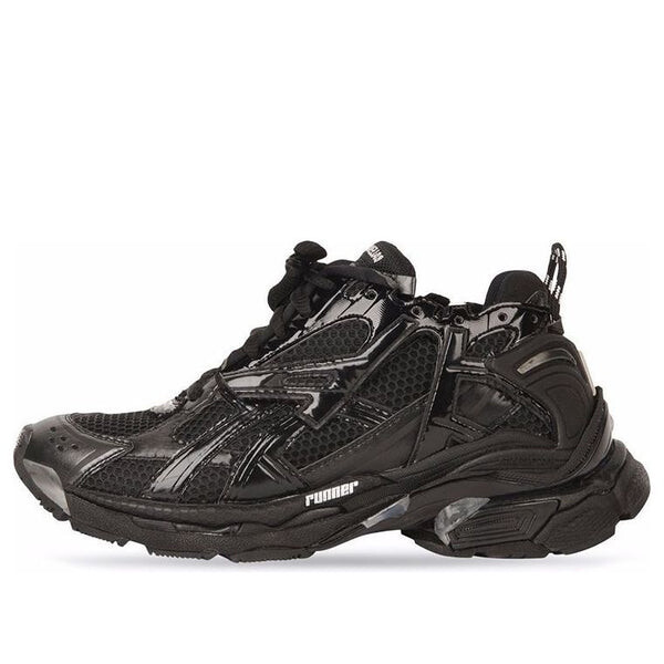 Кроссовки runner sneakers 'black mesh and nylon with clear multicolor deco' Balenciaga, черный