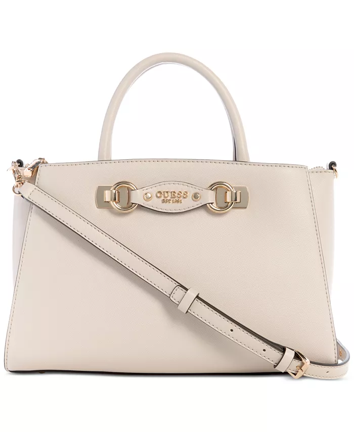 

Сумка-портфель Mimina Girlfriend среднего размера GUESS, коричневый/бежевый