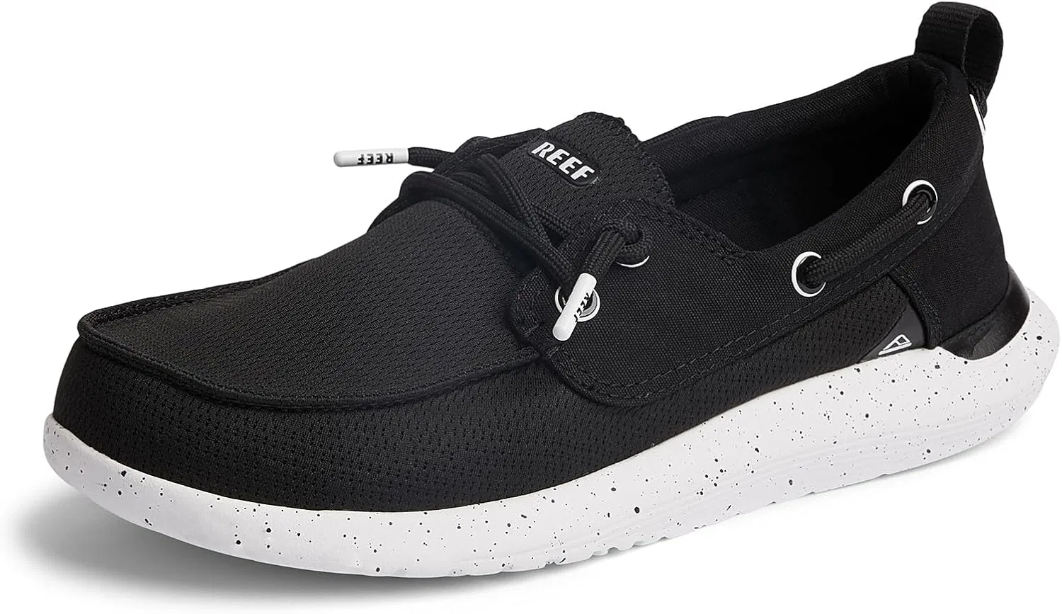 Мужские лодочные туфли Reef Swellsole Pier, Black Mesh Fabric