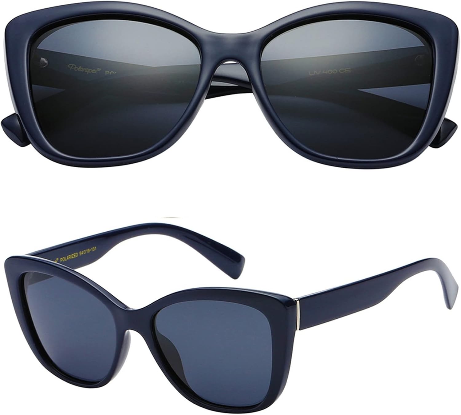 

Женские поляризованные солнцезащитные очки PolarSpex «кошачий глаз» – большие солнцезащитные очки с защитой от УФ-излучения UV400, стильные очки для пляжа или вождения, Navy Blue | Polarized Blue