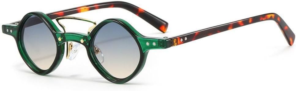 

Маленькие круглые солнцезащитные очки для мужчин и женщин в стиле ретро, ​​стимпанк, винтажные градиентные очки для вождения, защита от УФ-излучения UV400, C5, один размер TYUVIVO, C5