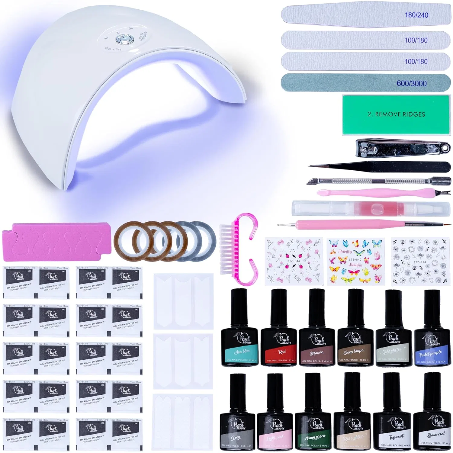 Набор для гель-лака с UV/LED-лампой Peach Beauty