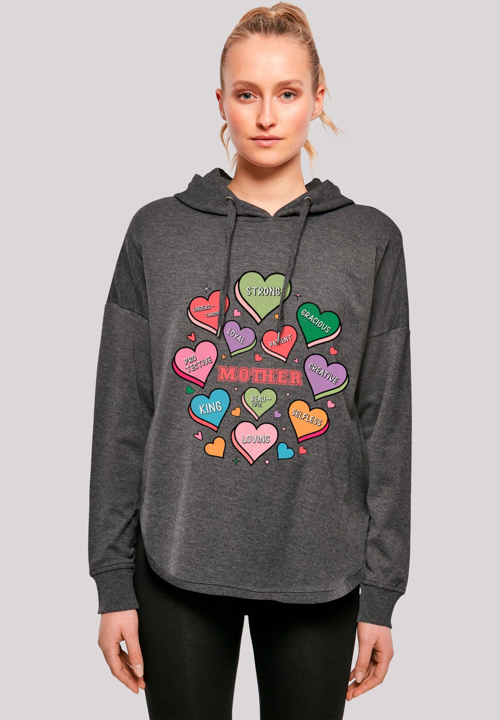 

Толстовка MUTTERTAG MAMA HERZEN - Hoodie F4NT4STIC, темно-серый