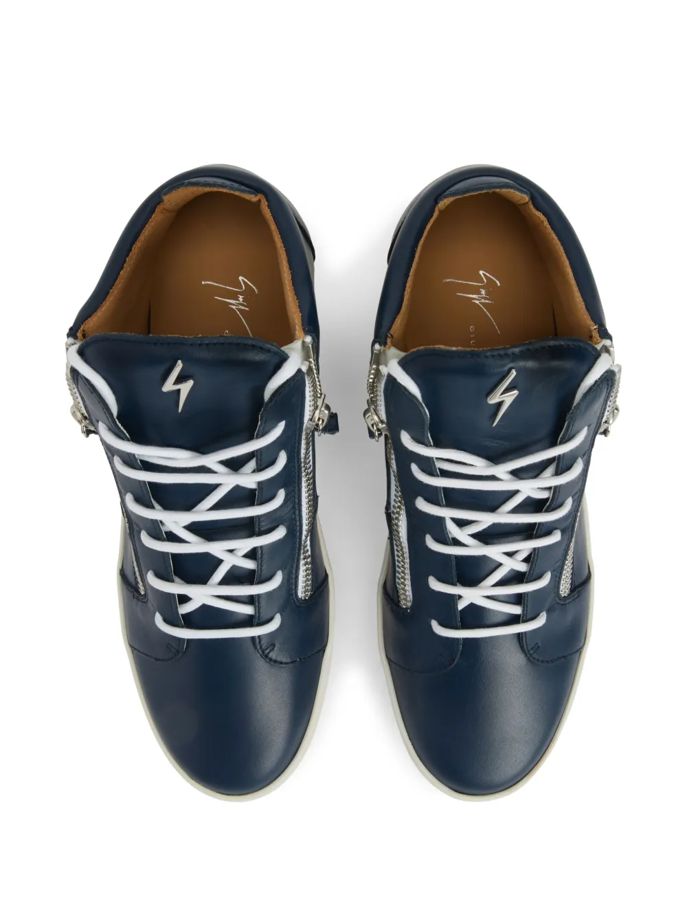 Кроссовки с логотипом Frankie Giuseppe Zanotti, синий — фото 4