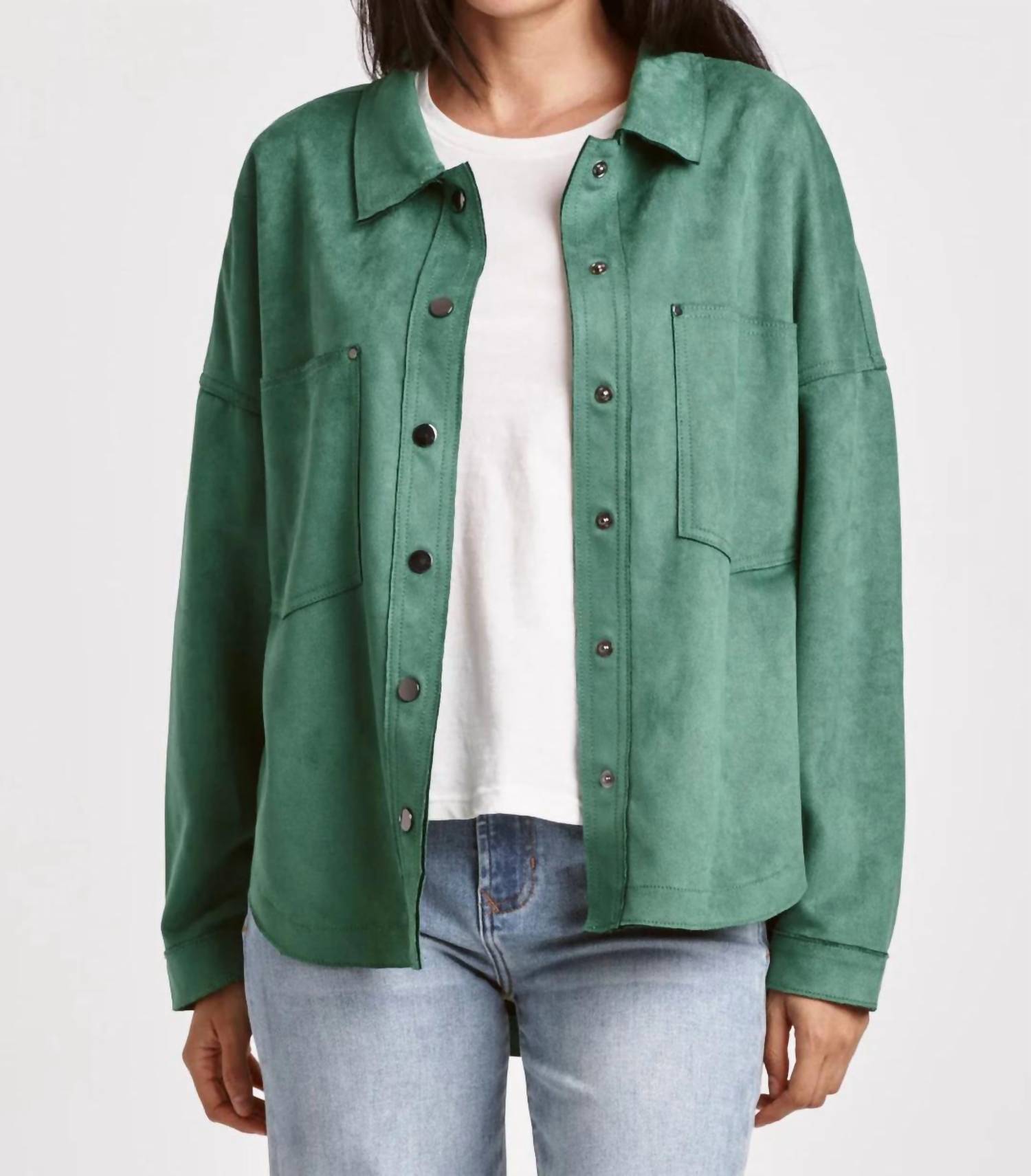 

Куртка-рубашка Gina Suede цвета нефрита DEAR JOHN DENIM, цвет nephrite