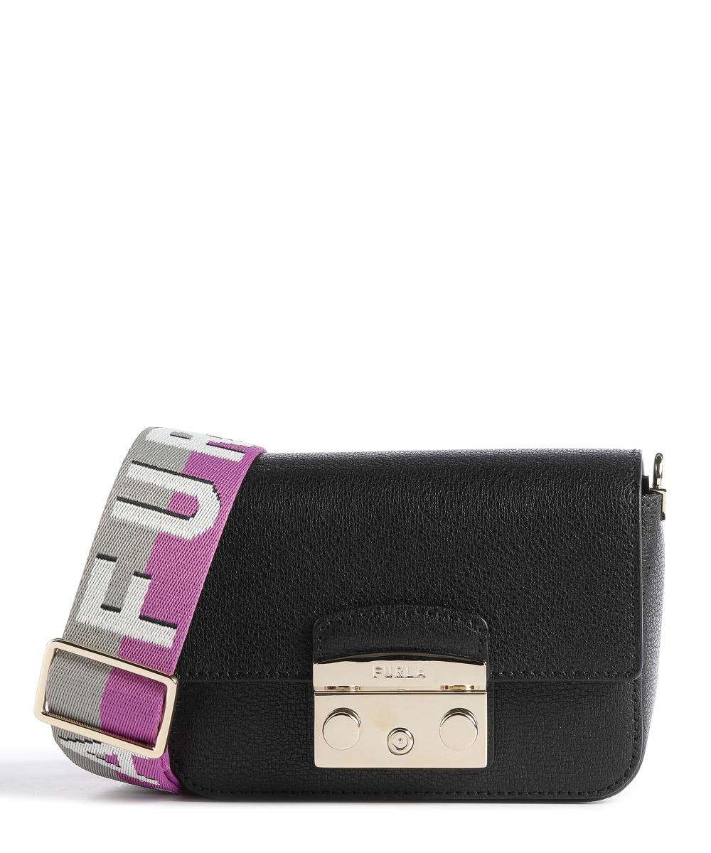 

Сумка через плечо Metropolis Mini из зерненой кожи Furla, черный