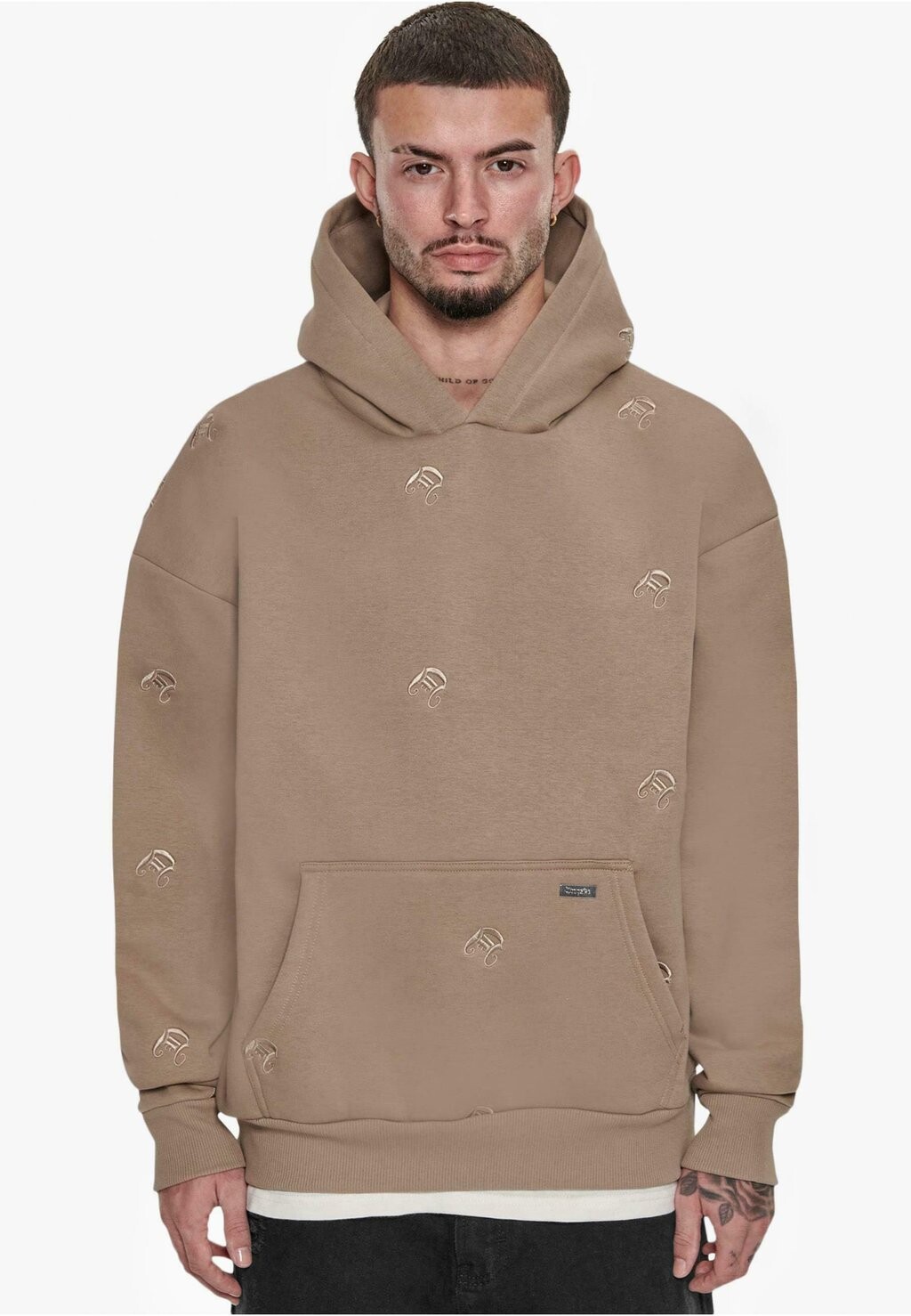 

Толстовка Heavy Allover Embo Dropsize, цвет silvermink