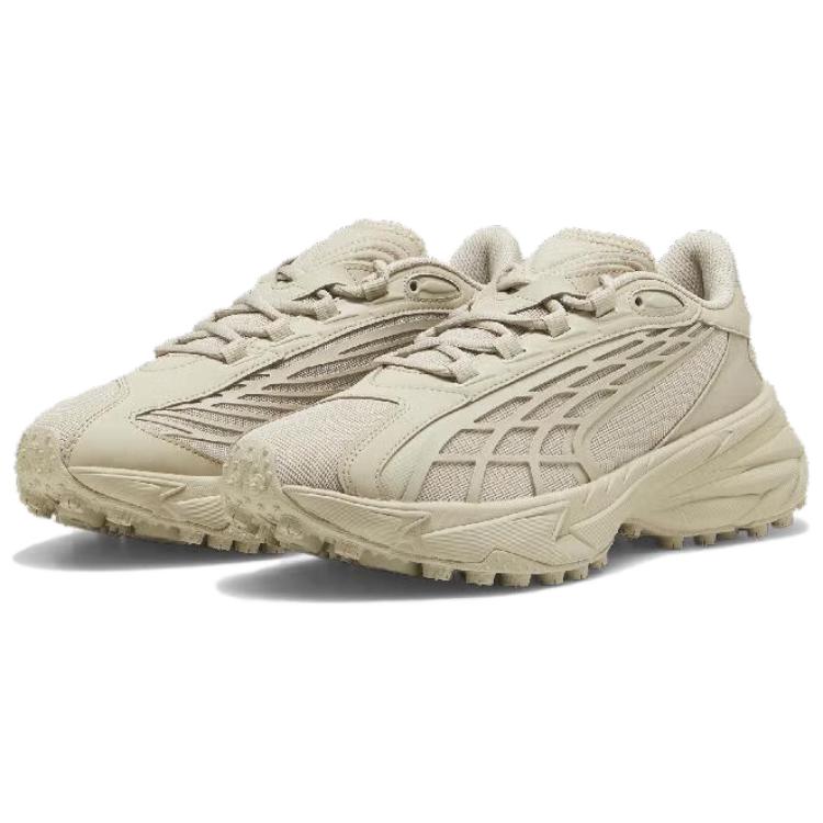 PUMA Спире антискользящие износостойкие низкие кеды для бега унисекс экрю, цвет Ecru — фото 3