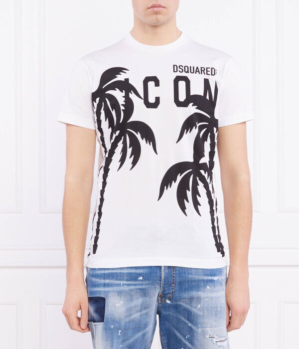 

Футболка мужская Dsquared2 с принтом, белый