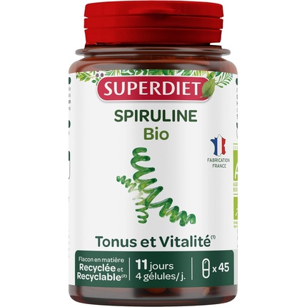 

Органическая спирулина Тонус и жизненная сила Спортивное восстановление Superdiet