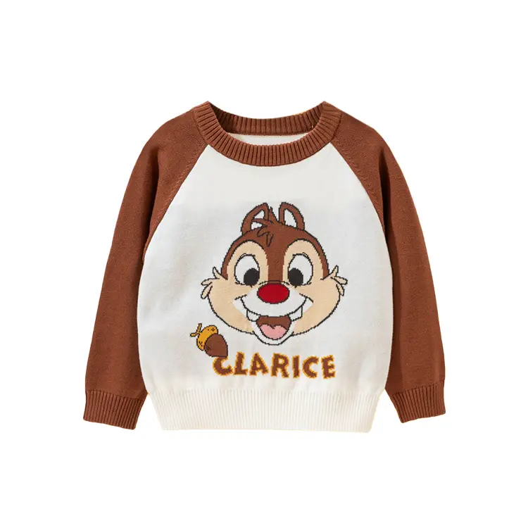 

Свитер Mickey Series для детей 3-7 лет Disney, Maple Leaf Embroidery