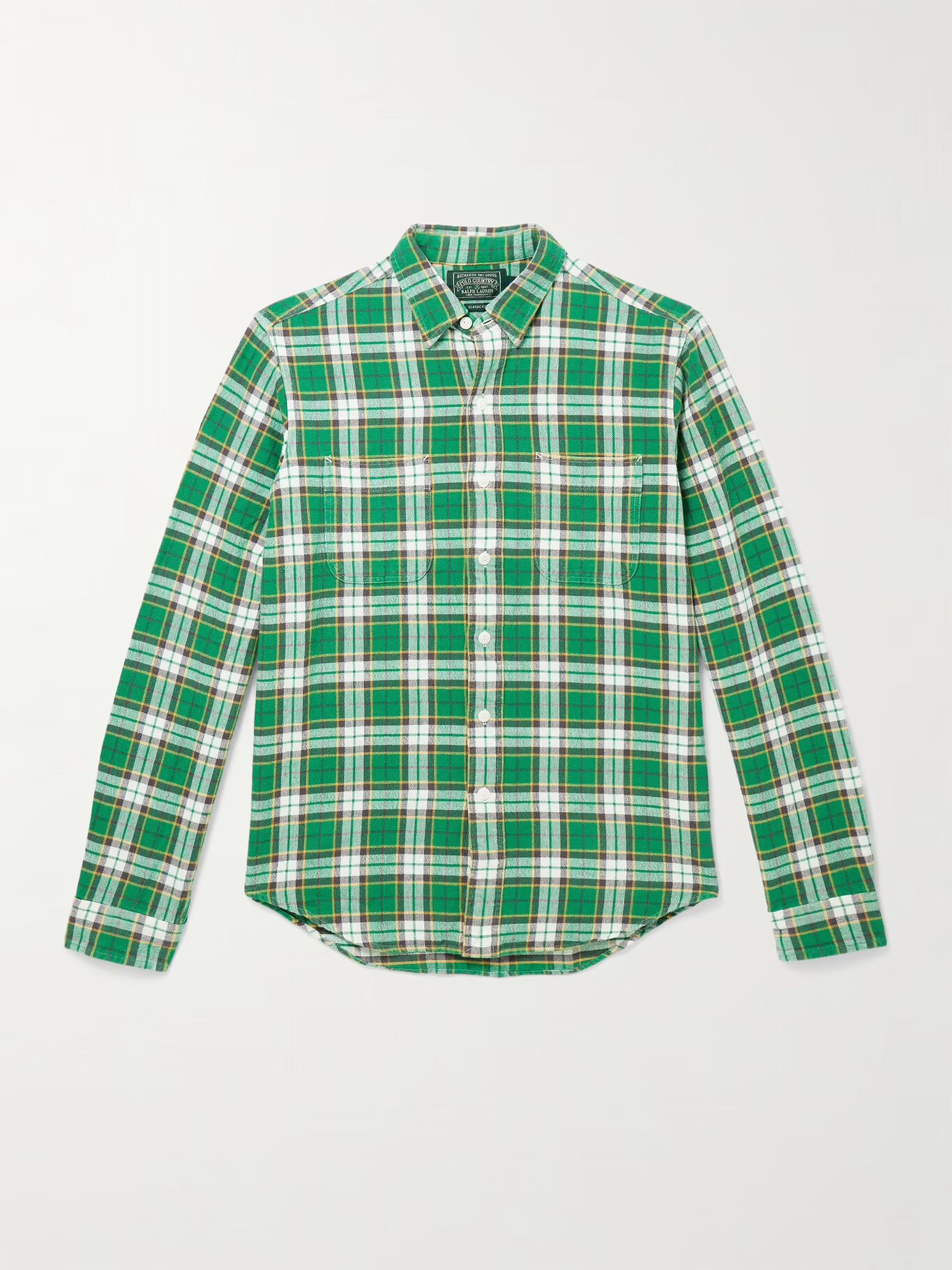 Рубашка Polo Country Checked Cotton-Flannel POLO RALPH LAUREN, зеленый — фото 2