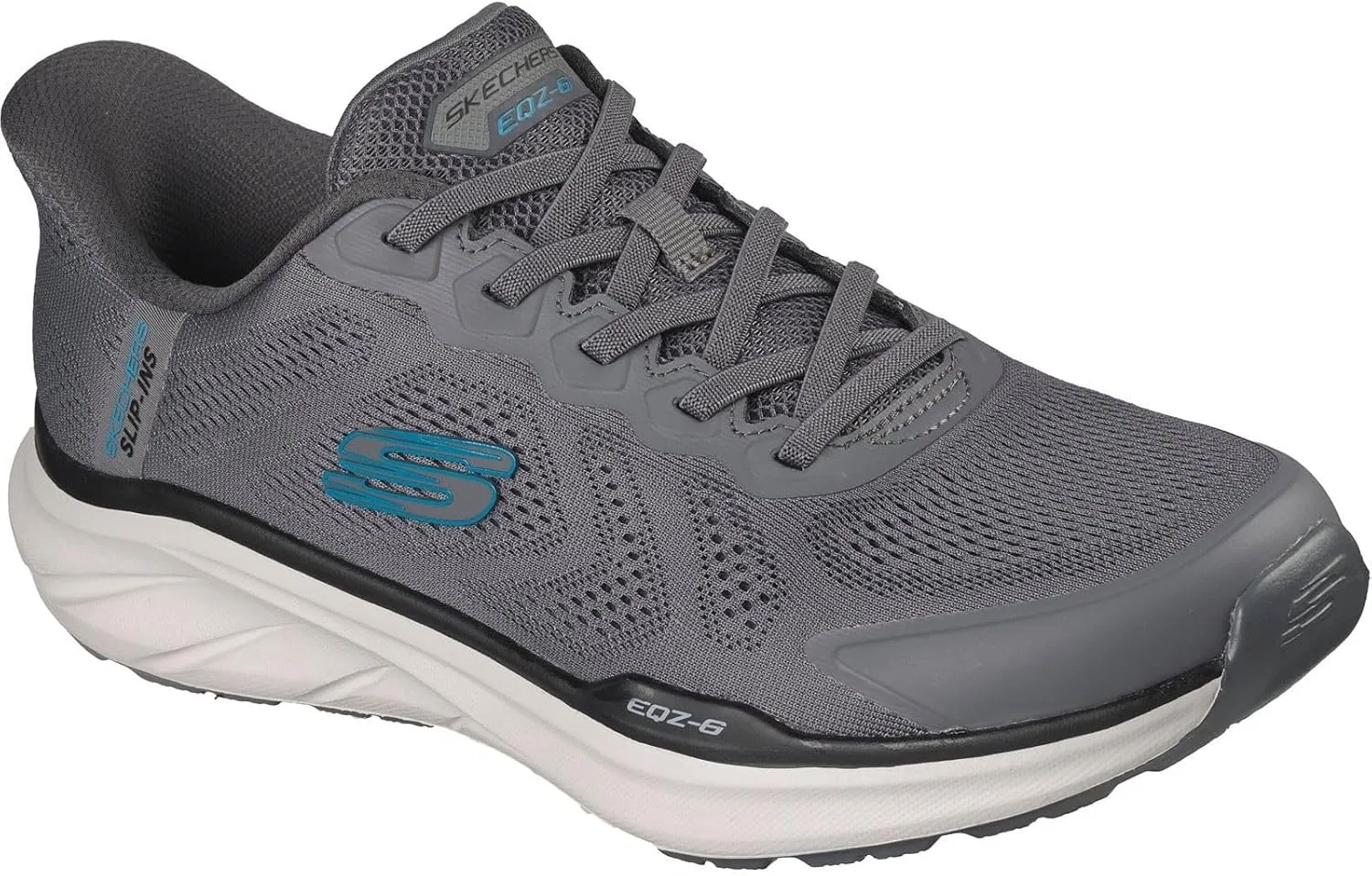 Мужские кроссовки Skechers Equalizer 6.0 Textile, угольно-серый/синий