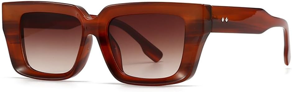 

Модные солнцезащитные очки с заклепками в стиле ретро, ​​с цветовыми блоками, для активного отдыха, с защитой от УФ-излучения, солнцезащитные очки для женщин, для повседневного использования и шопинга KTUCN, 12