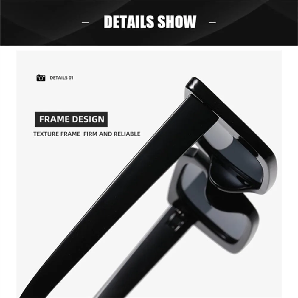 

Женские солнцезащитные очки прямоугольной формы в стиле ретро с леопардовым принтом, мужские солнцезащитные очки с защитой от УФ-излучения UV400 generic, White Gray