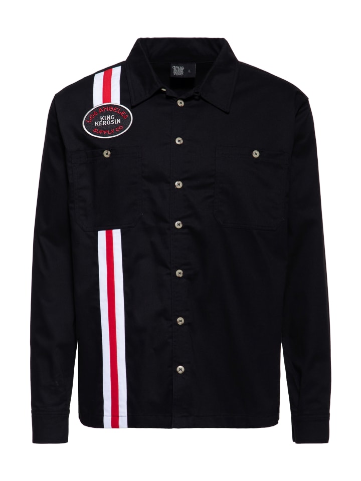 

Рубашка с длинными рукавами King Kerosin от Los Angeles Supply Co. черного цвета King Kerosin