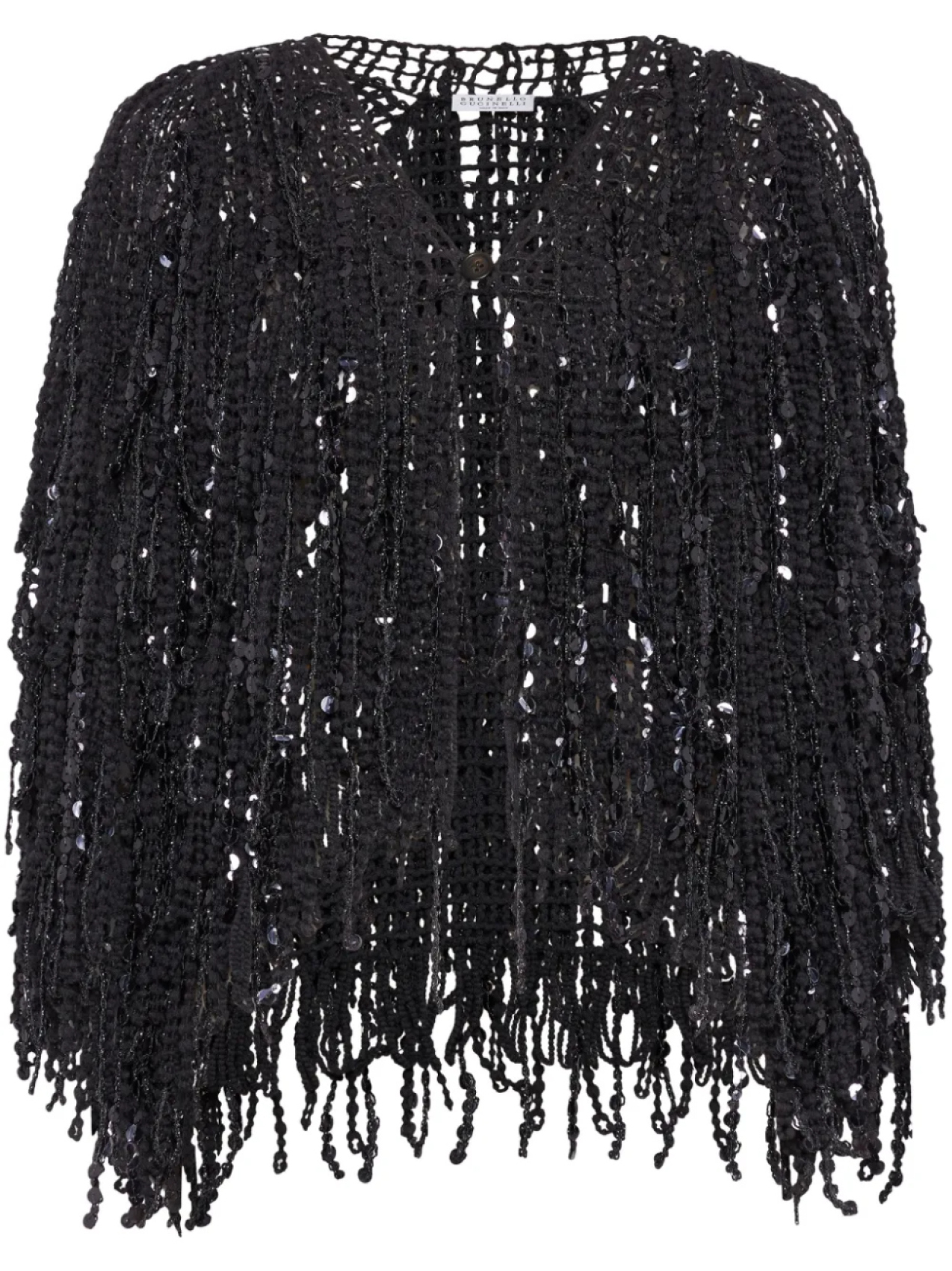 

Кардиган Dazzling Cascade Brunello Cucinelli, черный