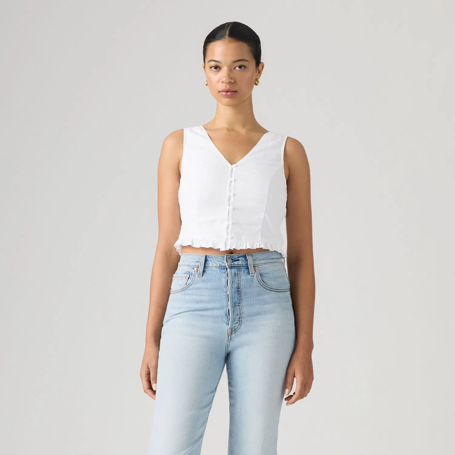 Блузка Тиган Levi's, White — фото 3