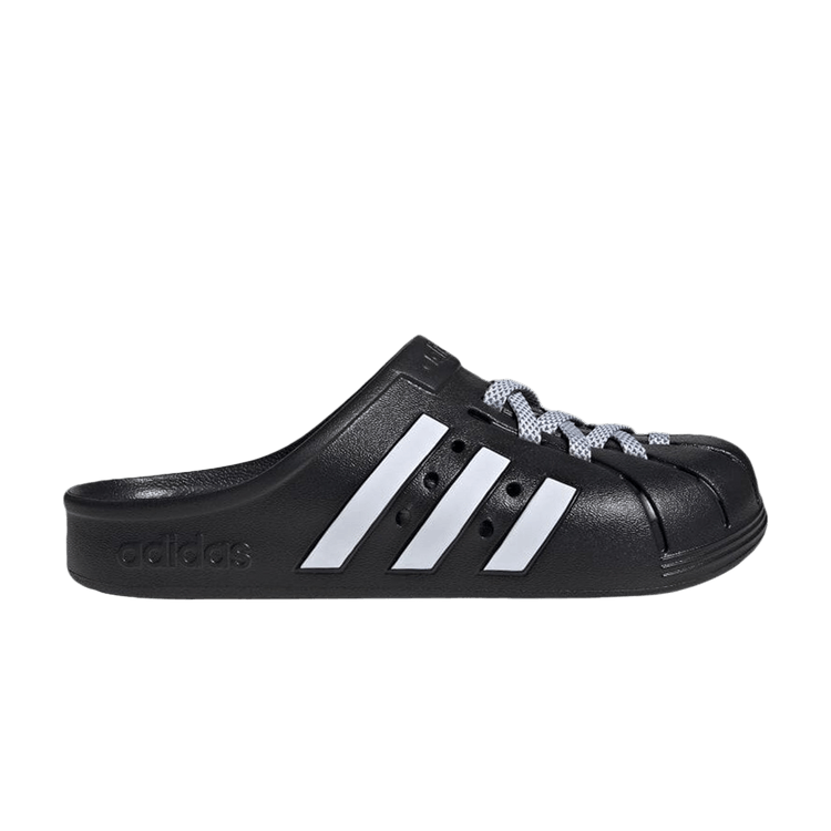 

Сабо Adilette Clog 'Black White Laces', черный