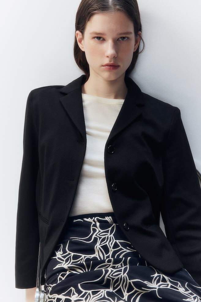 

Джерси блейзер H&M, черный