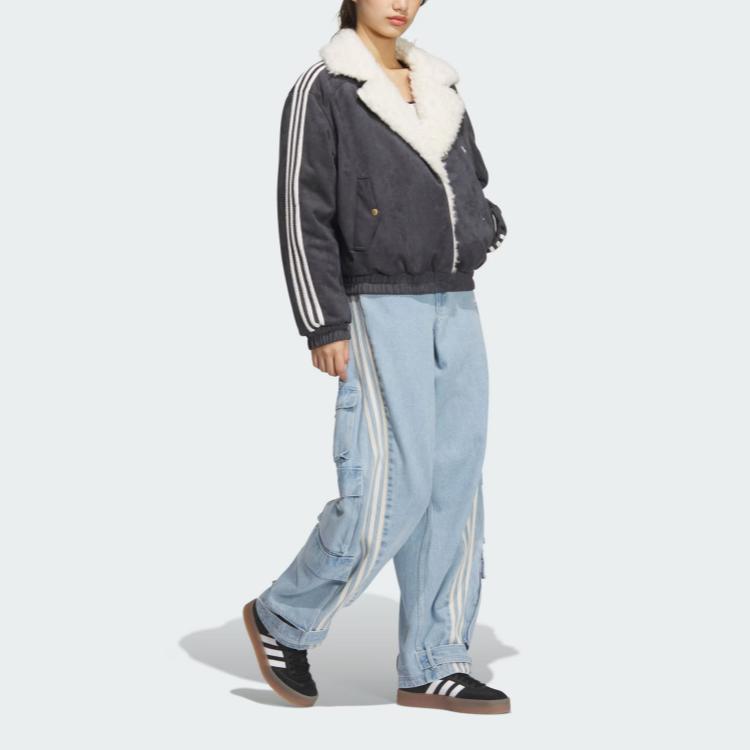 Женская куртка Adidas Originals, темно-серый — фото 4