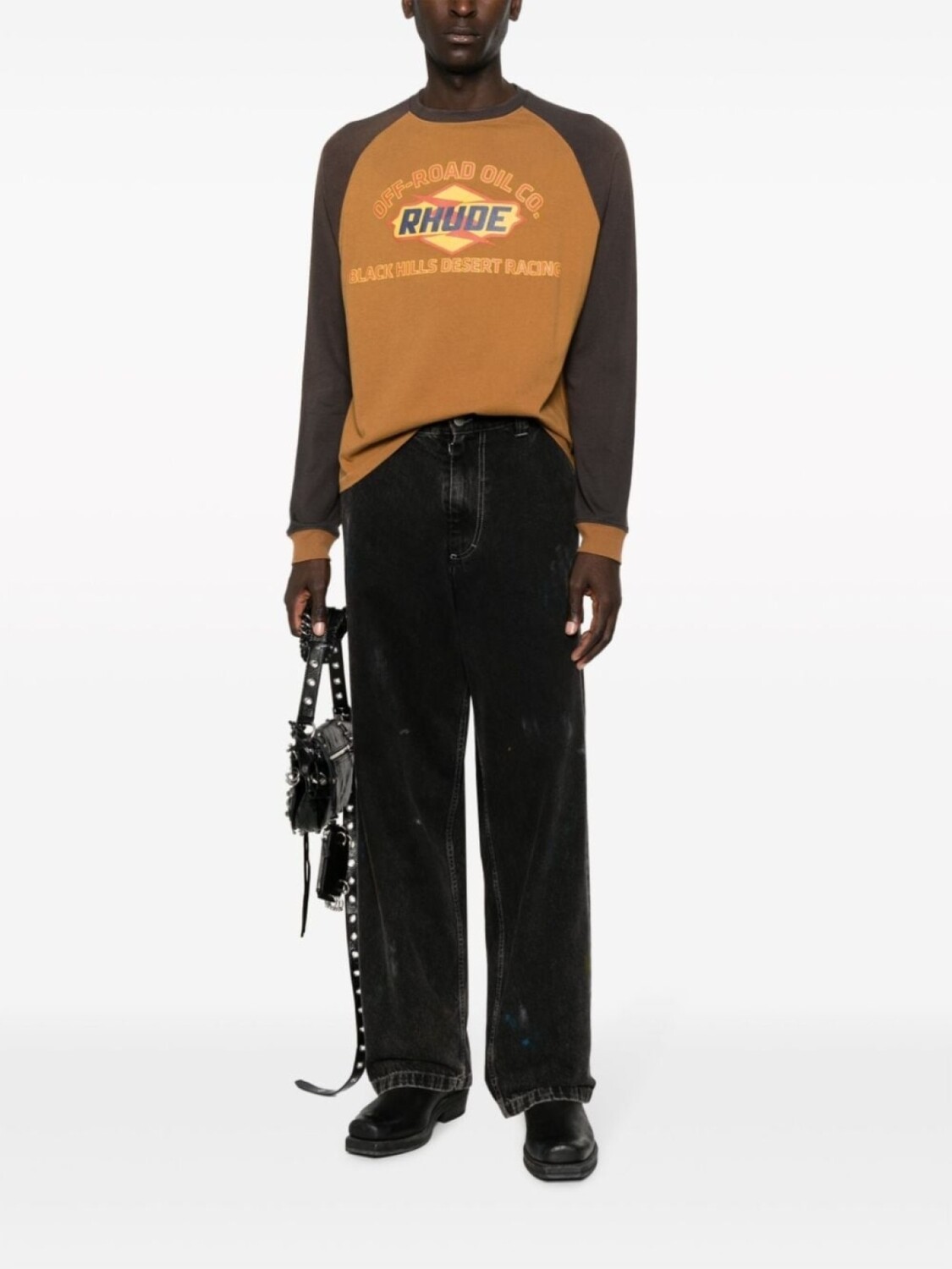 

RHUDE футболка с логотипом, оранжевый
