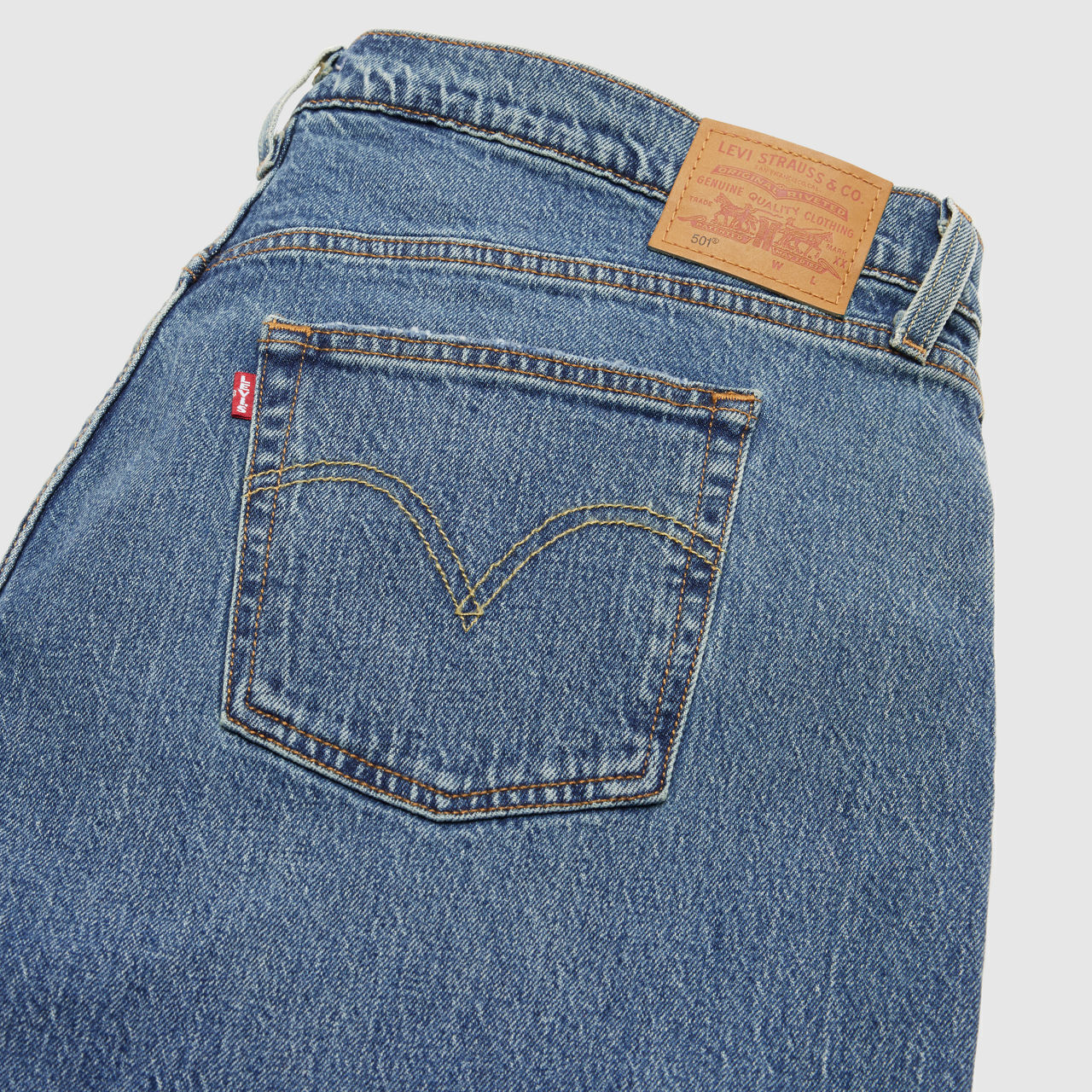 Оригинальные женские джинсы 501 (большие размеры) Levi's, Verified Vintage - Medium Wash — фото 2
