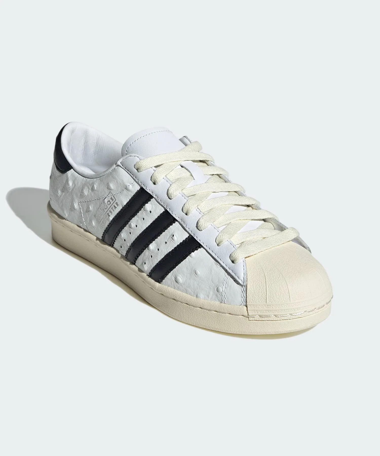 Кроссовки из натуральной кожи Superstar Vintage adidas Originals белые — фото 4