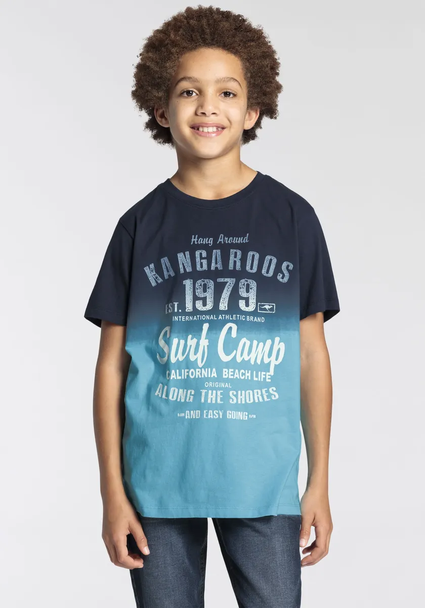 

Футболка KangaROOS " Kangaroos Boys", модный цветовой градиент, бирюзовый
