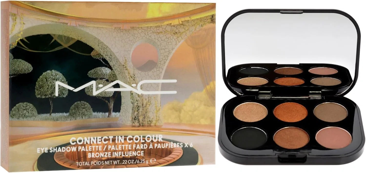 Палетка теней для век MAC Connect Incolor Eyeshadow Palette, бронзовый, 6.25 г — фото 2